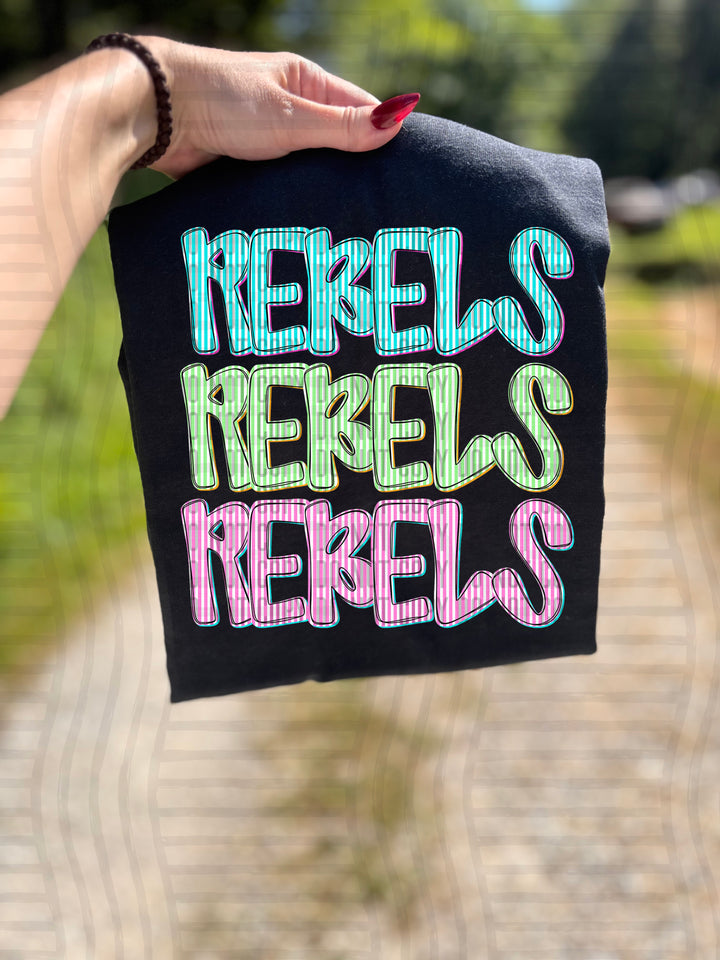 Seersucker Tri/Quad Stacked DTF Print