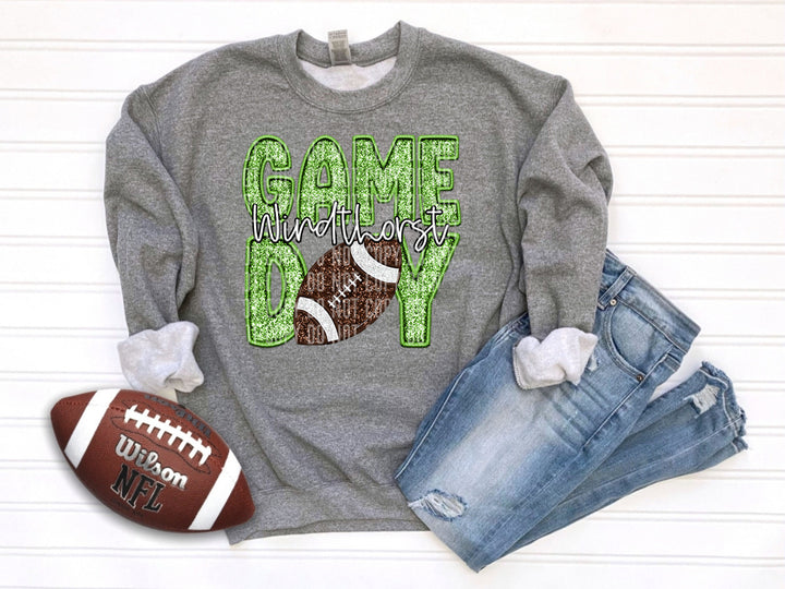 Lime Football DTF Print