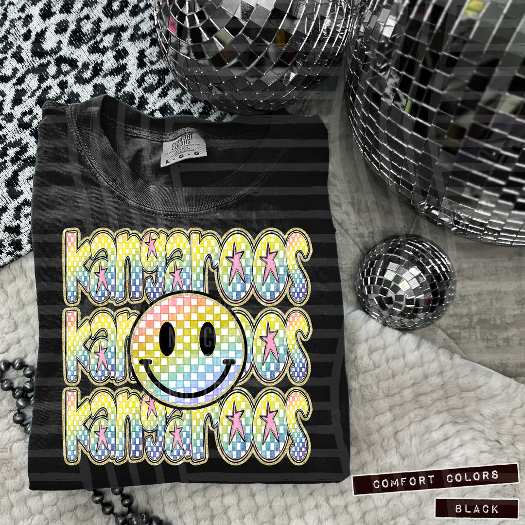 Rainbow Smiley Triple Stack DTF Print