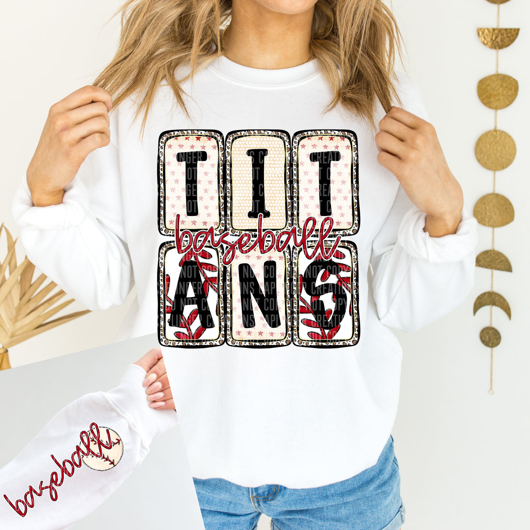 Baseball Boxed FRONT DTF Print