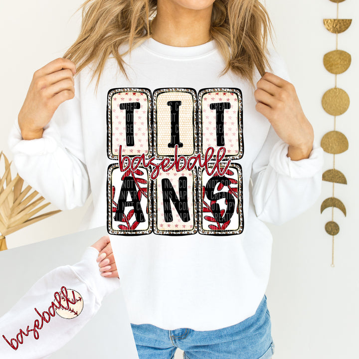 Baseball Boxed FRONT DTF Print