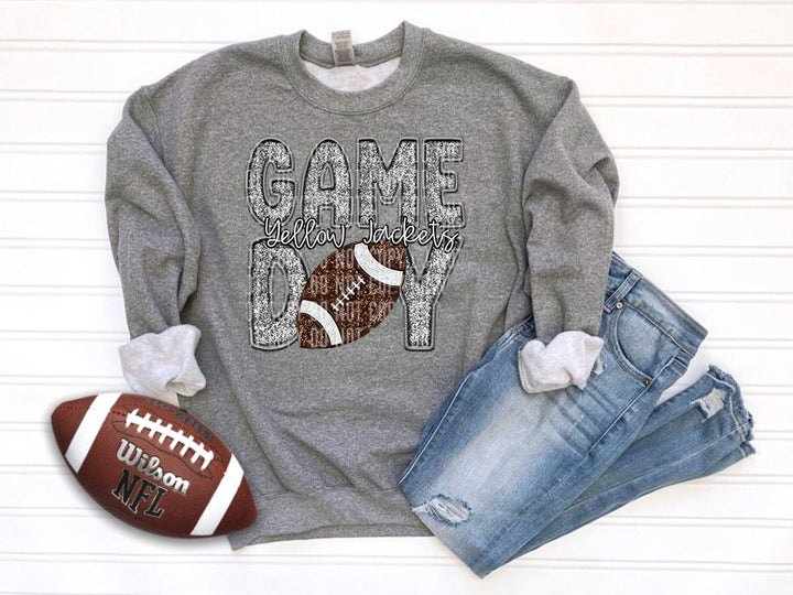 Grey Football DTF Print