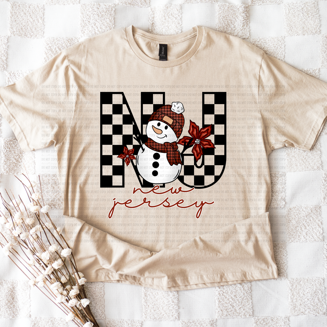 Snowman States DTF Print