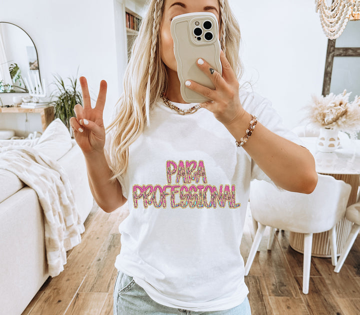 Preppy Leopard Occupations/Names DTF Print