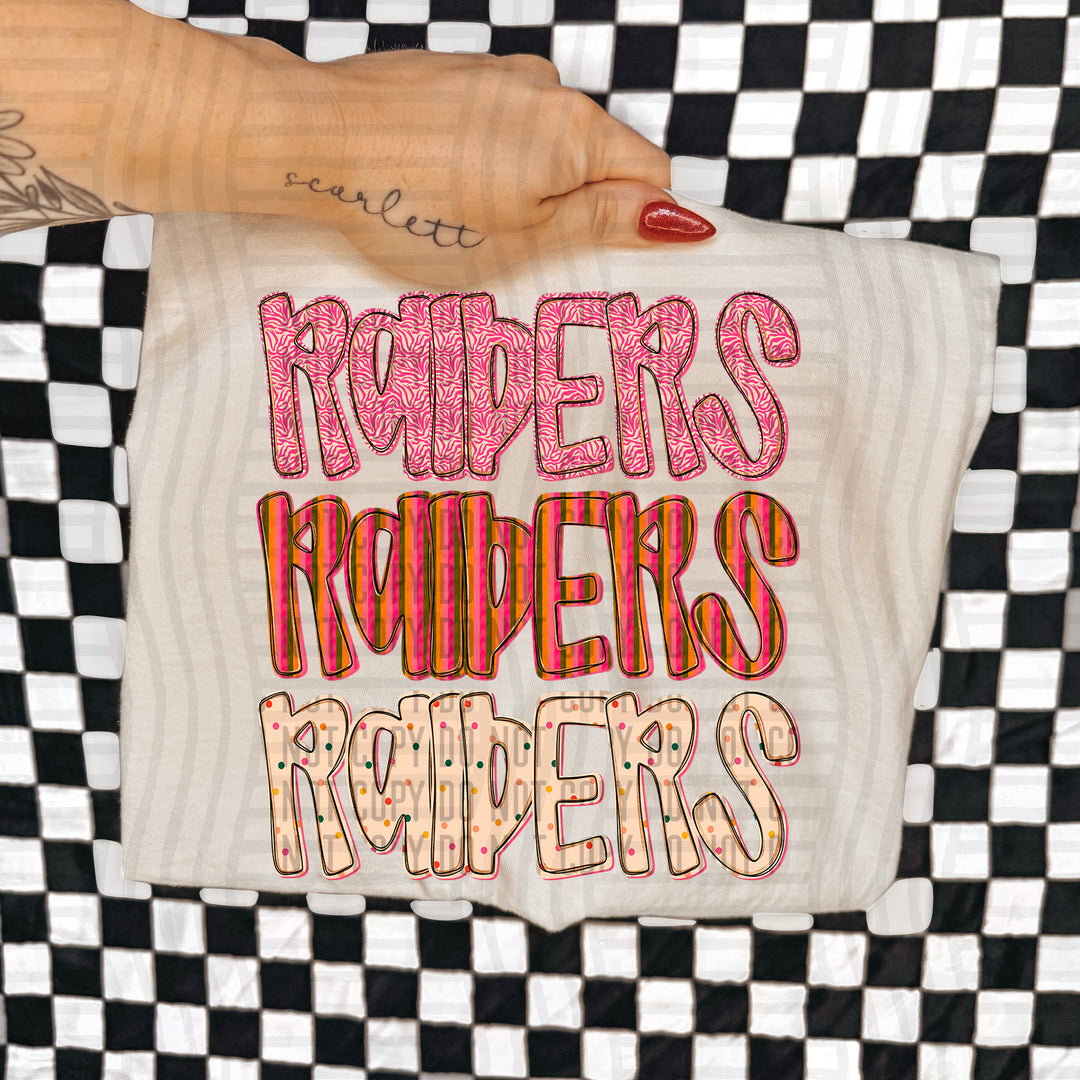 Holly Jolly Cheer Stacked DTF Print