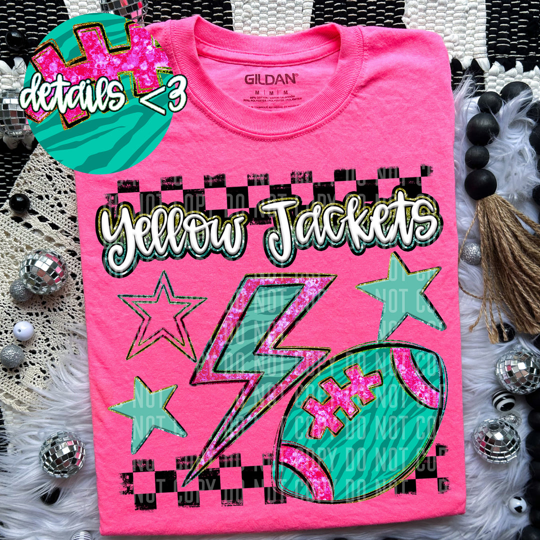 Football Bolt DTF Print