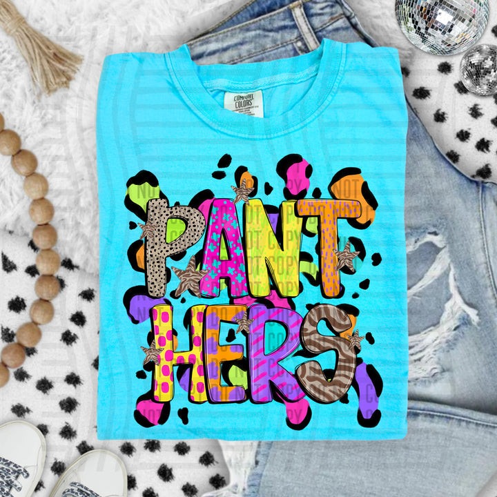 Funky Mix Up Leopard Spots DTF Print