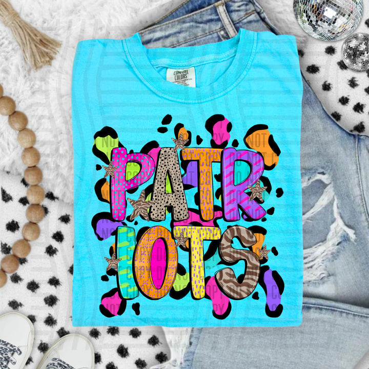 Funky Mix Up Leopard Spots DTF Print