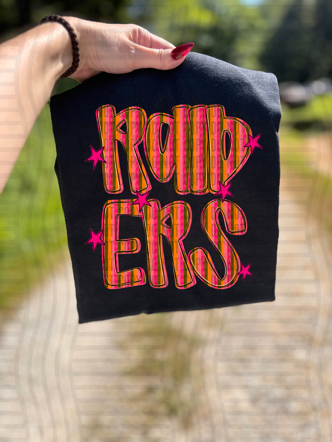 Holly Jolly Cheer Striped DTF Print