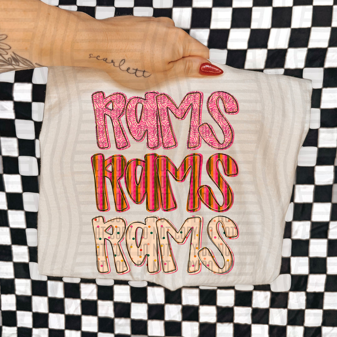 Holly Jolly Cheer Stacked DTF Print