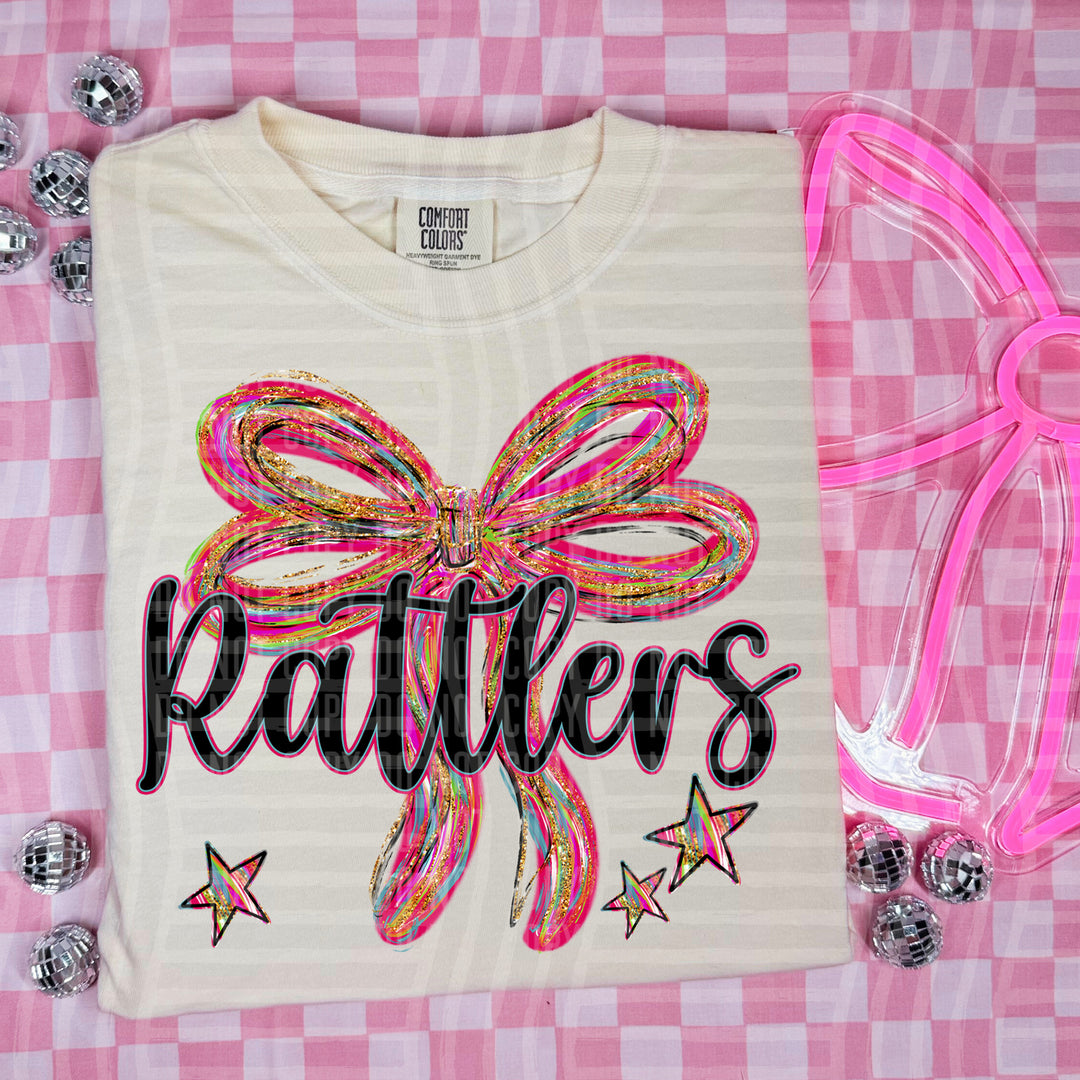 Whimsical Christmas Bows Mascots DTF Print