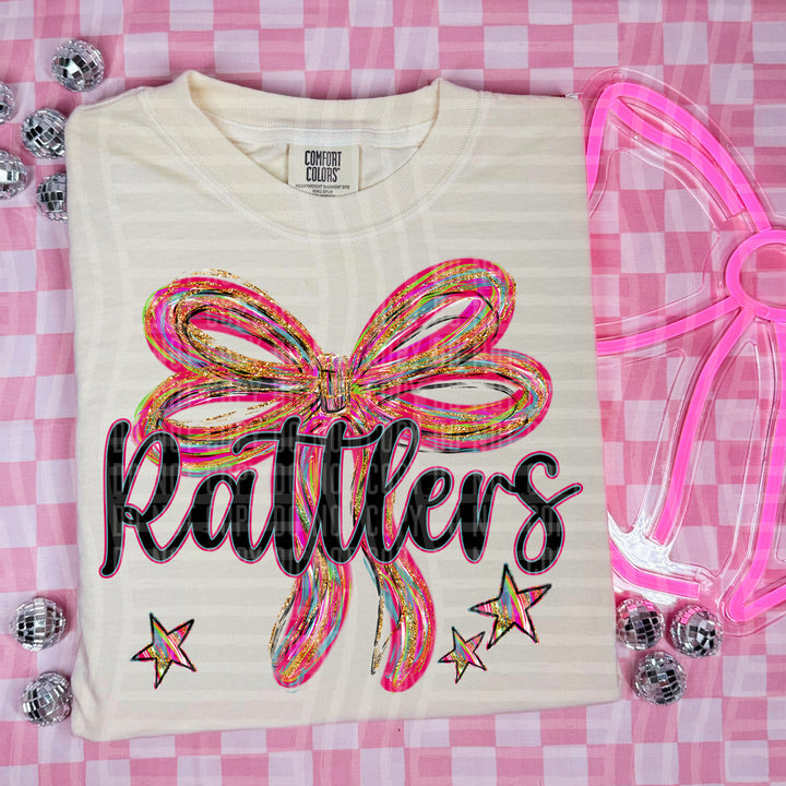 Whimsical Christmas Bows Mascots DTF Print