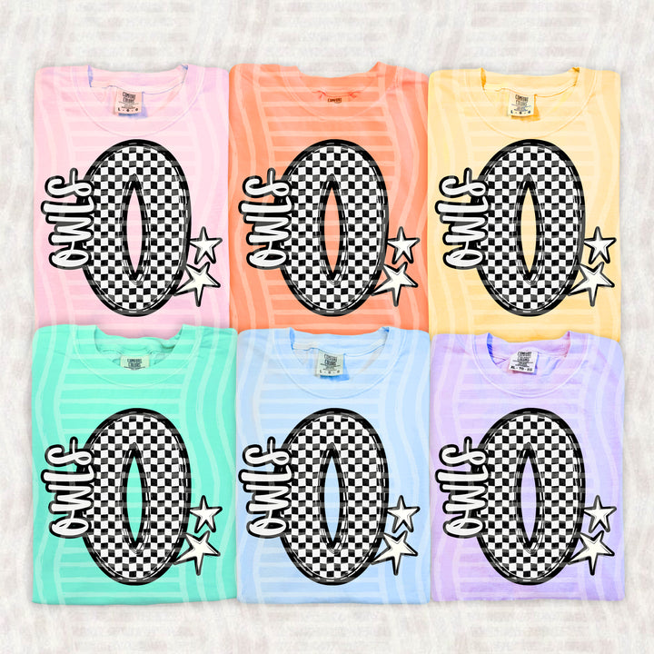 Checker Crush Black And White Mascots DTF Print