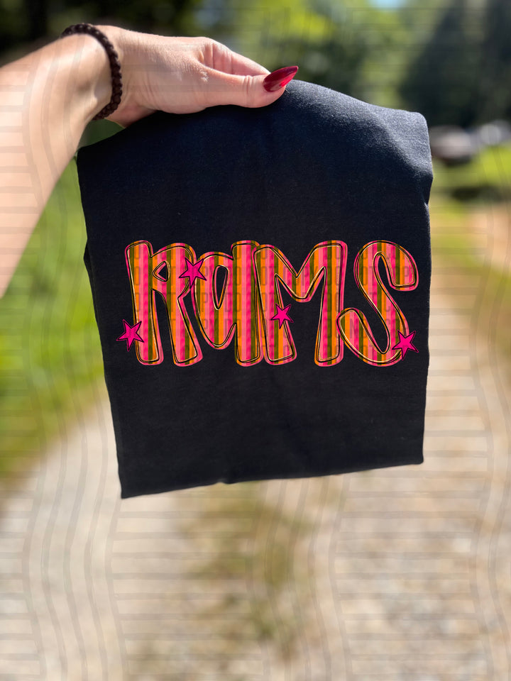 Holly Jolly Cheer Striped DTF Print