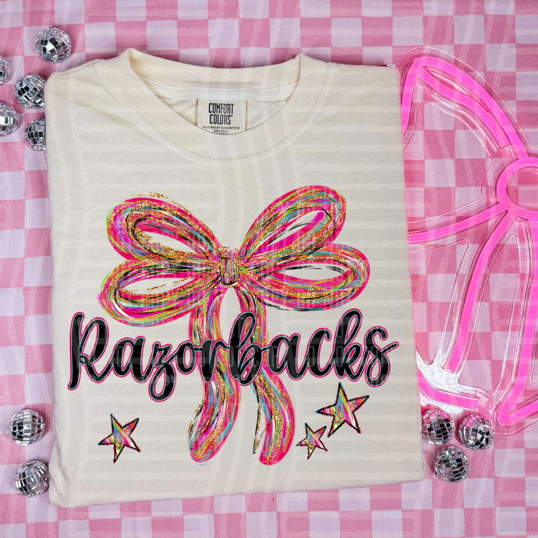 Whimsical Christmas Bows Mascots DTF Print