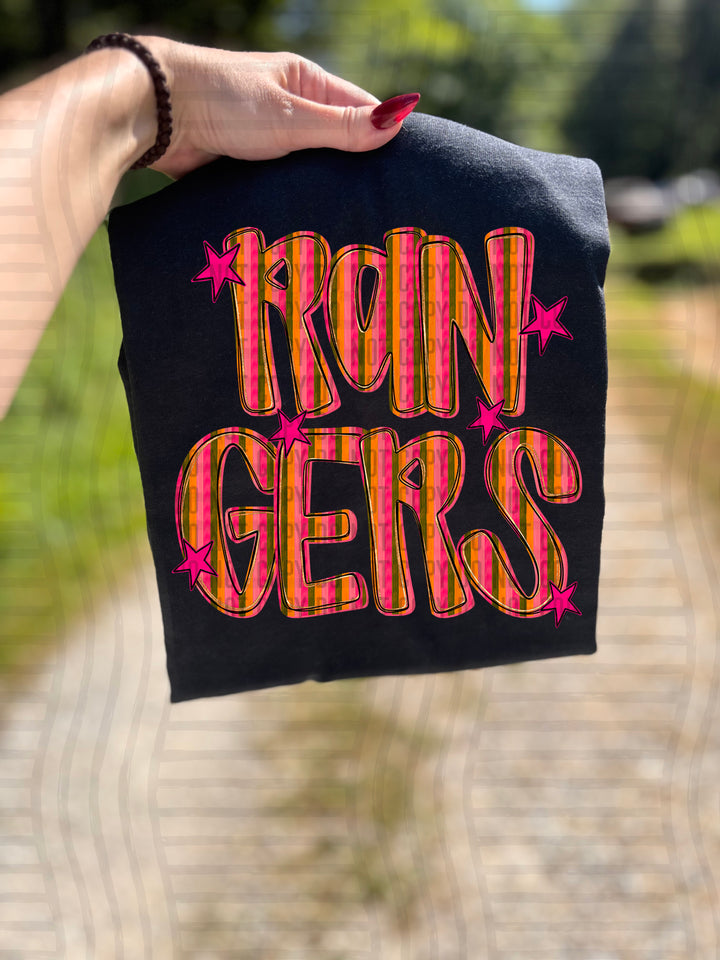 Holly Jolly Cheer Striped DTF Print