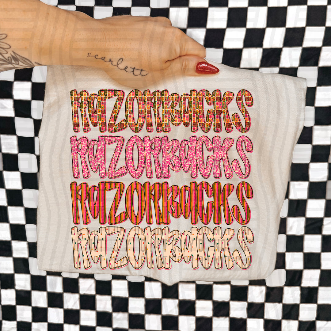 Holly Jolly Cheer Stacked DTF Print