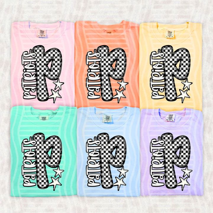 Checker Crush Black And White Mascots DTF Print