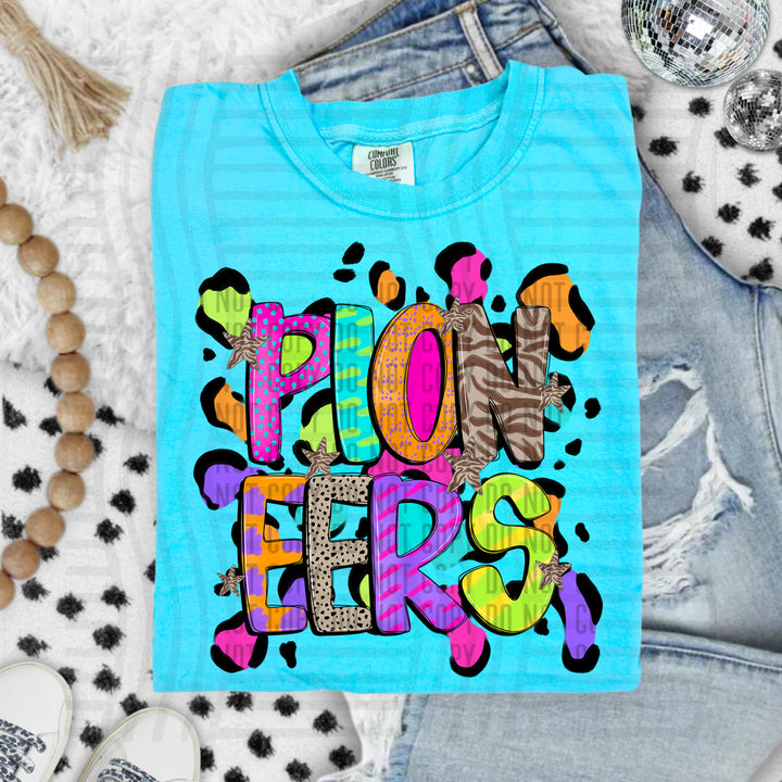 Funky Mix Up Leopard Spots DTF Print
