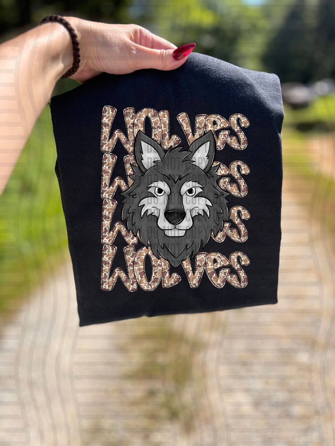 Camo Mascot Heads DTF Print