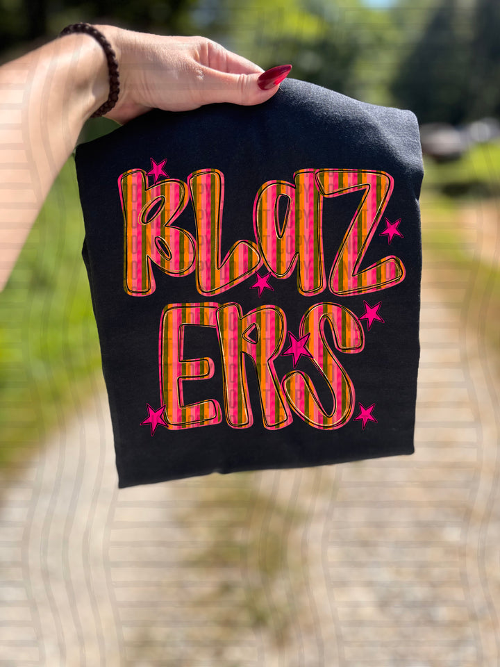 Holly Jolly Cheer Striped DTF Print