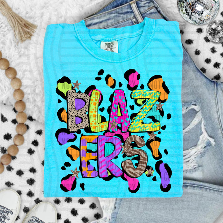 Funky Mix Up Leopard Spots DTF Print