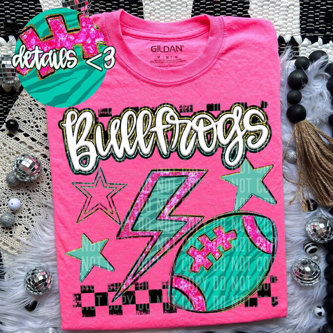 Football Bolt DTF Print