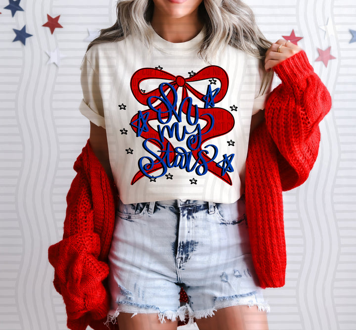 Oh My Stars Bow DTF Print