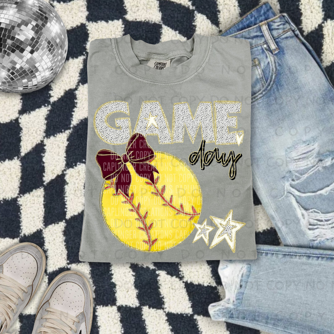 Game Day Softball DTF Print