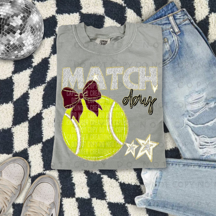 Tennis Match Day DTF Print