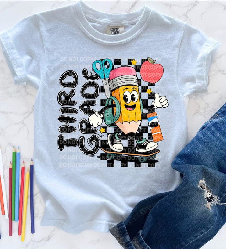 Off To School Grade Levels DTF Print