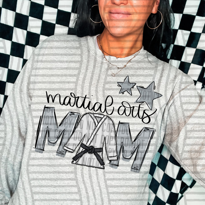 Sports Mom Martial Arts DTF Print