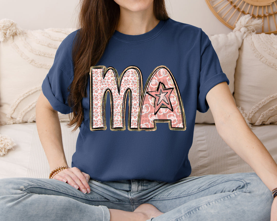 Apricot Mom Names DTF Print