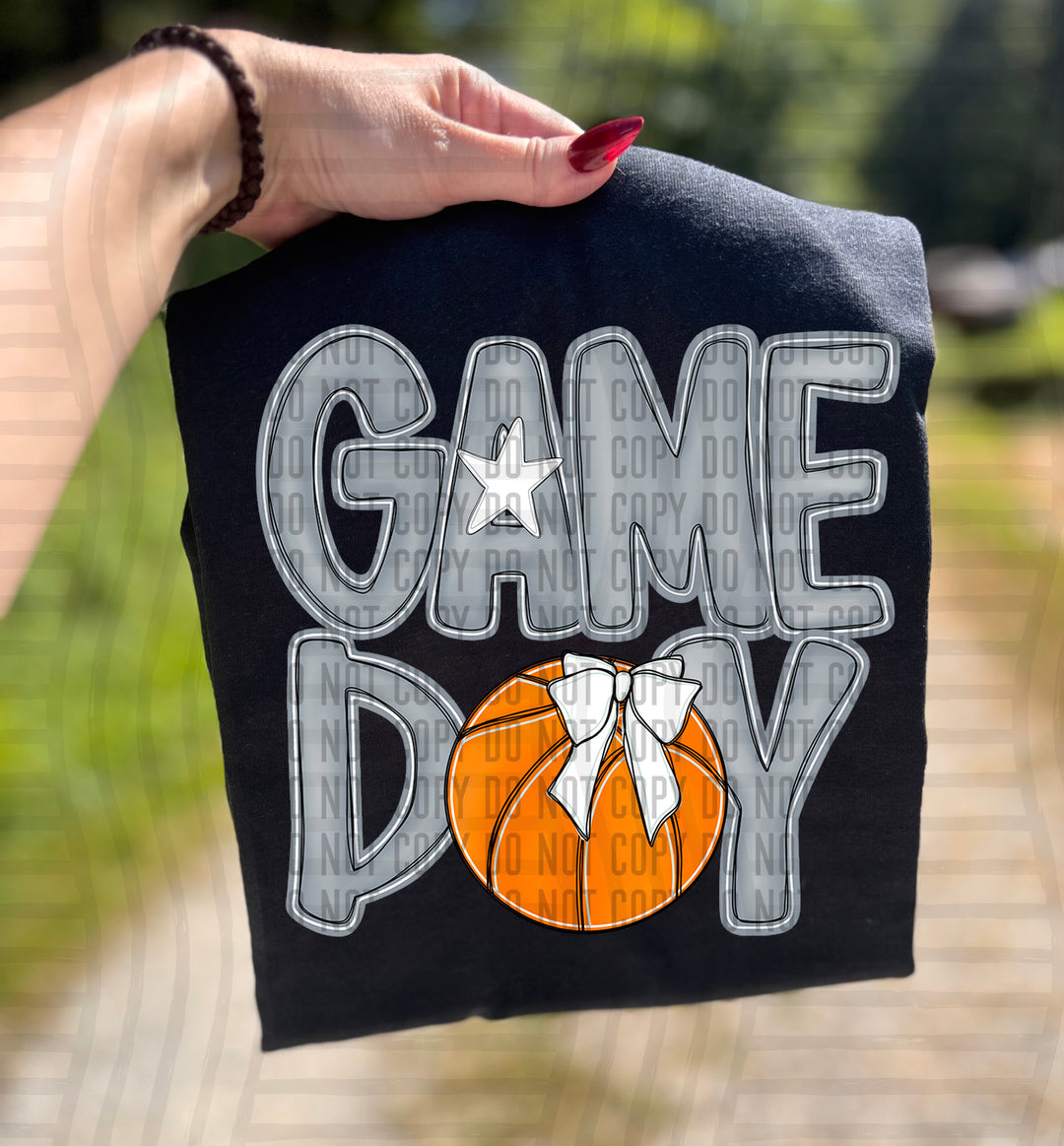 Game Day Basketball DTF Print