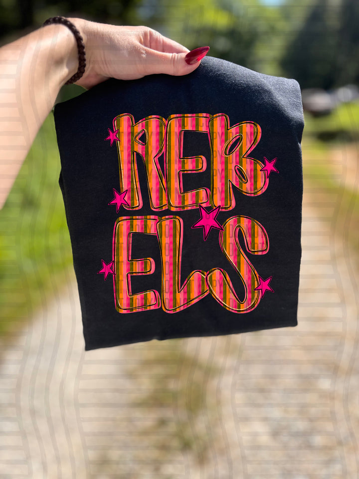 Holly Jolly Cheer Striped DTF Print