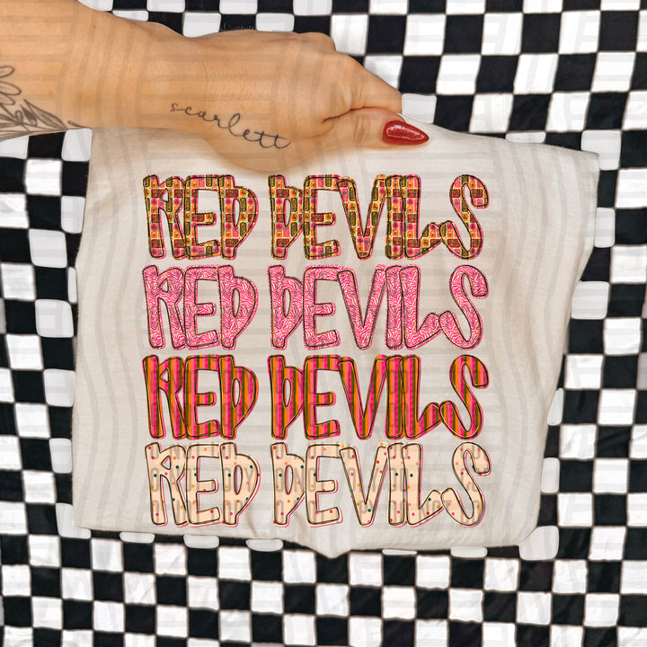 Holly Jolly Cheer Stacked DTF Print