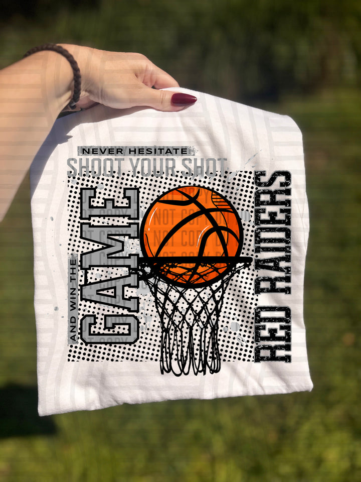 Never Hesitate Basketball DTF Print