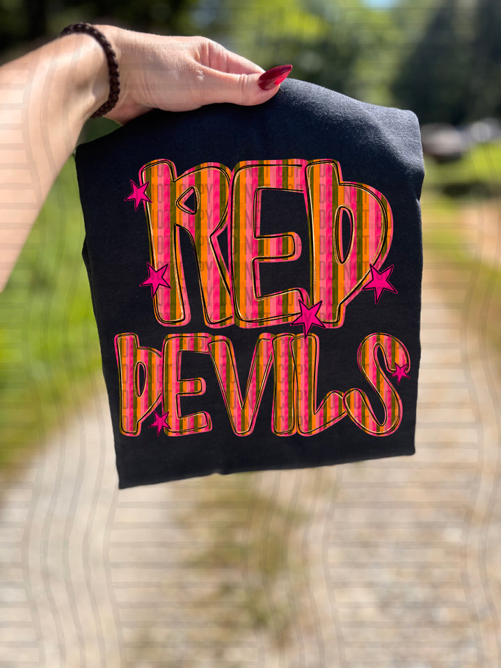 Holly Jolly Cheer Striped DTF Print