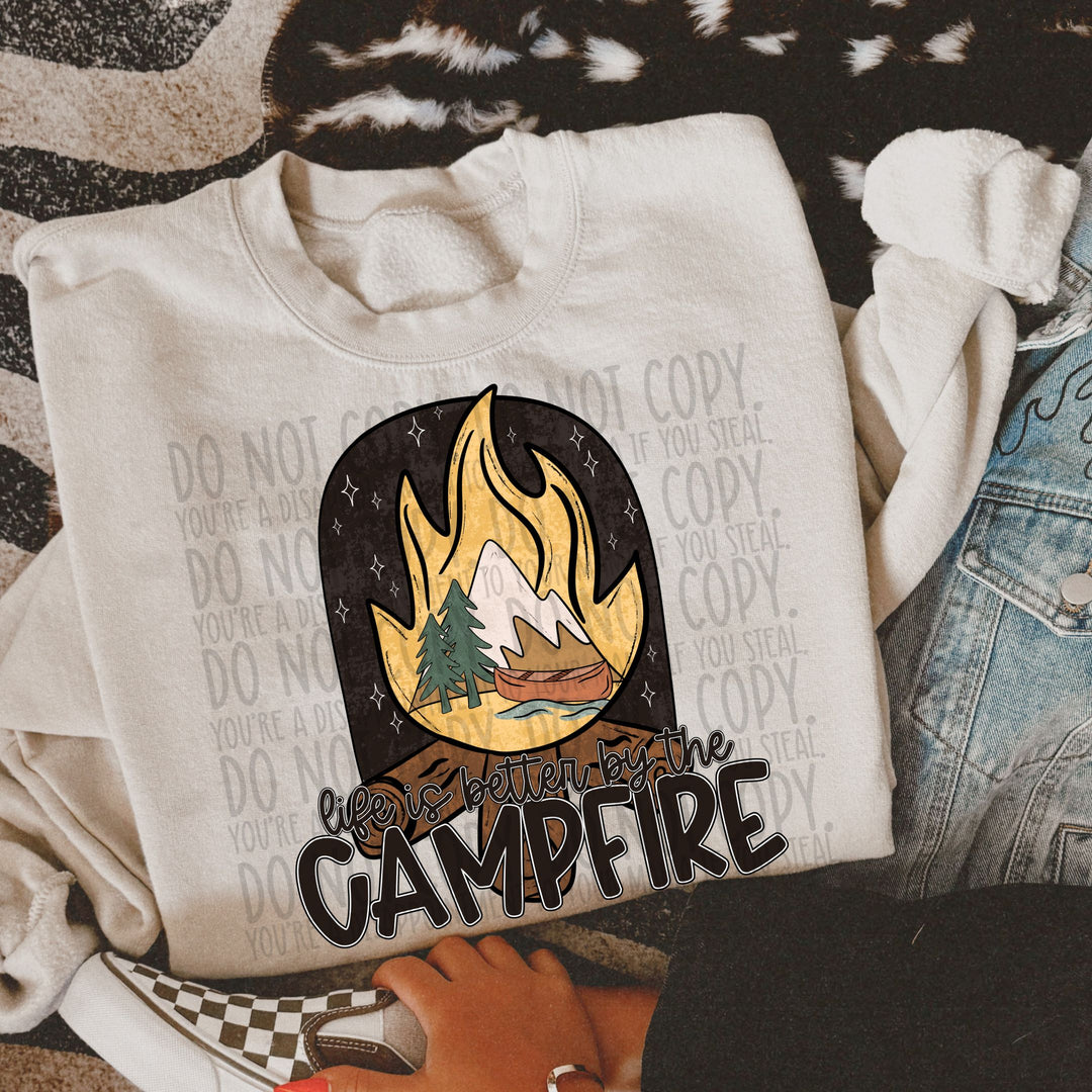 Life Is Better By The Campfire DTF Print
