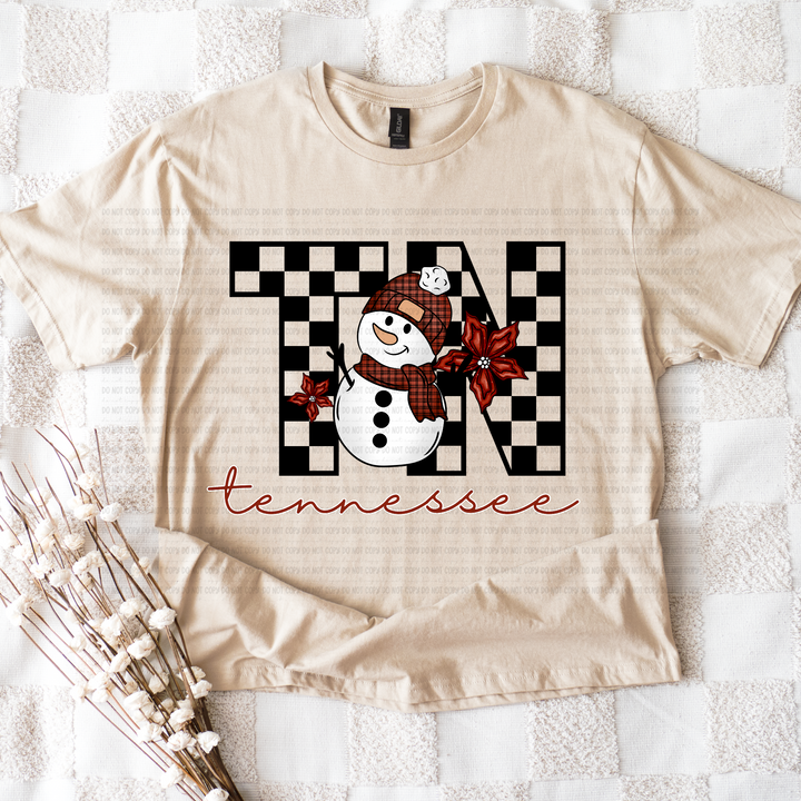 Snowman States DTF Print