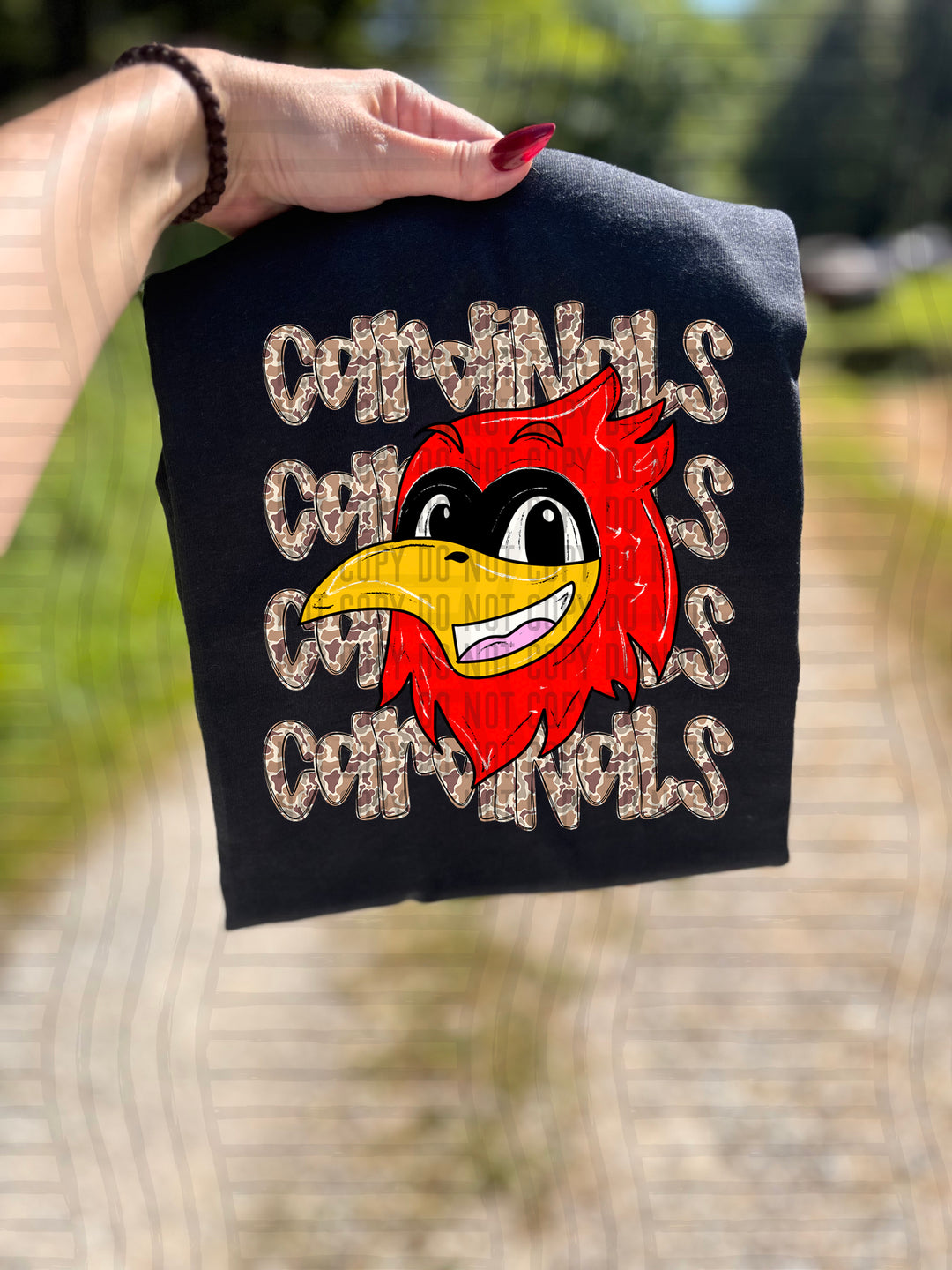 Camo Mascot Heads DTF Print