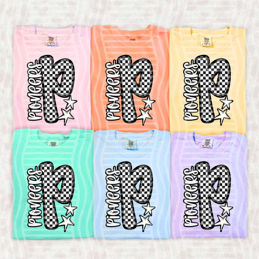 Checker Crush Black And White Mascots DTF Print