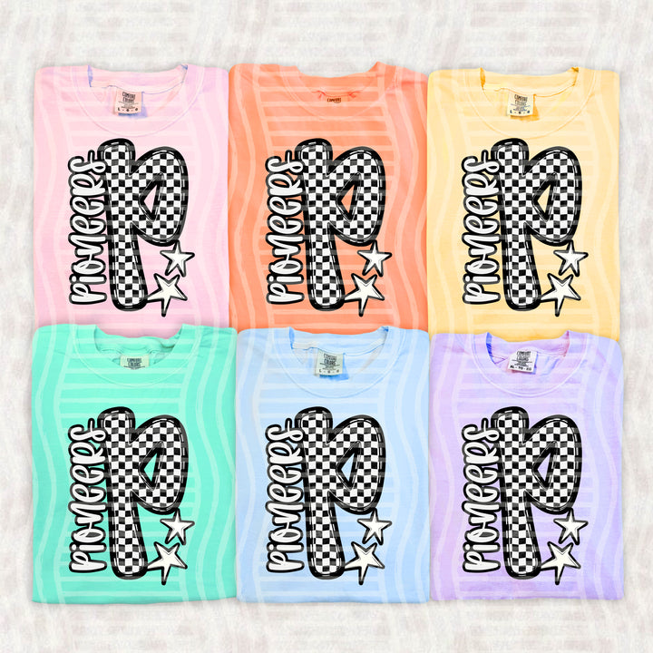 Checker Crush Black And White Mascots DTF Print