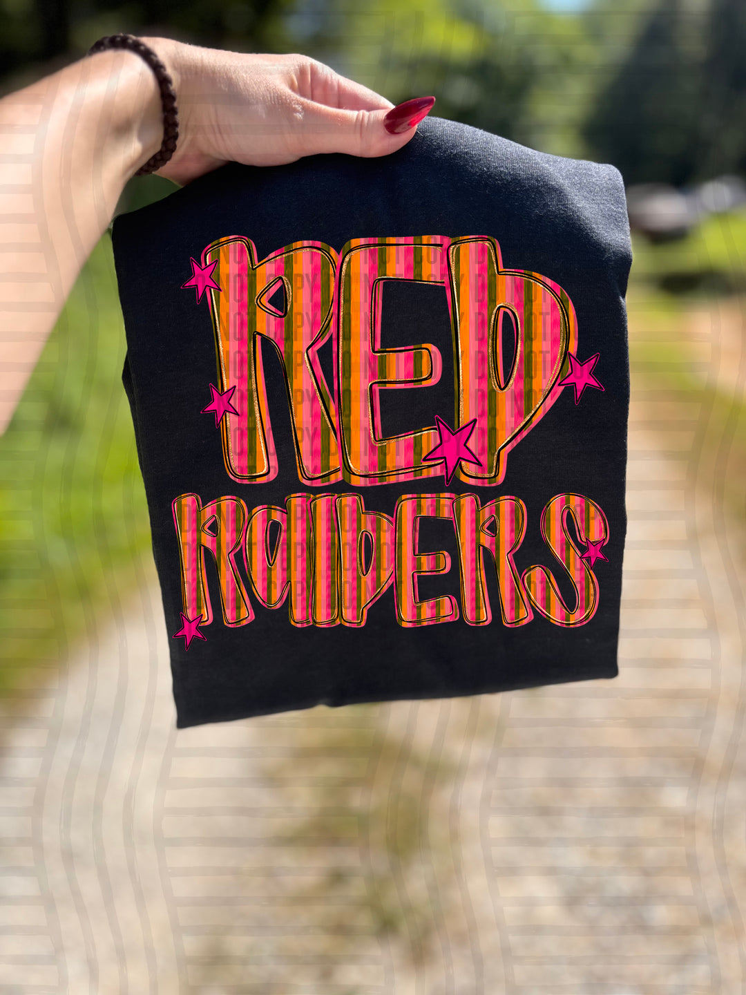 Holly Jolly Cheer Striped DTF Print