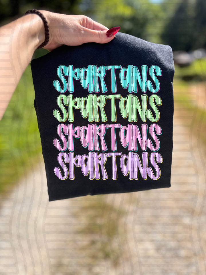 Seersucker Tri/Quad Stacked DTF Print