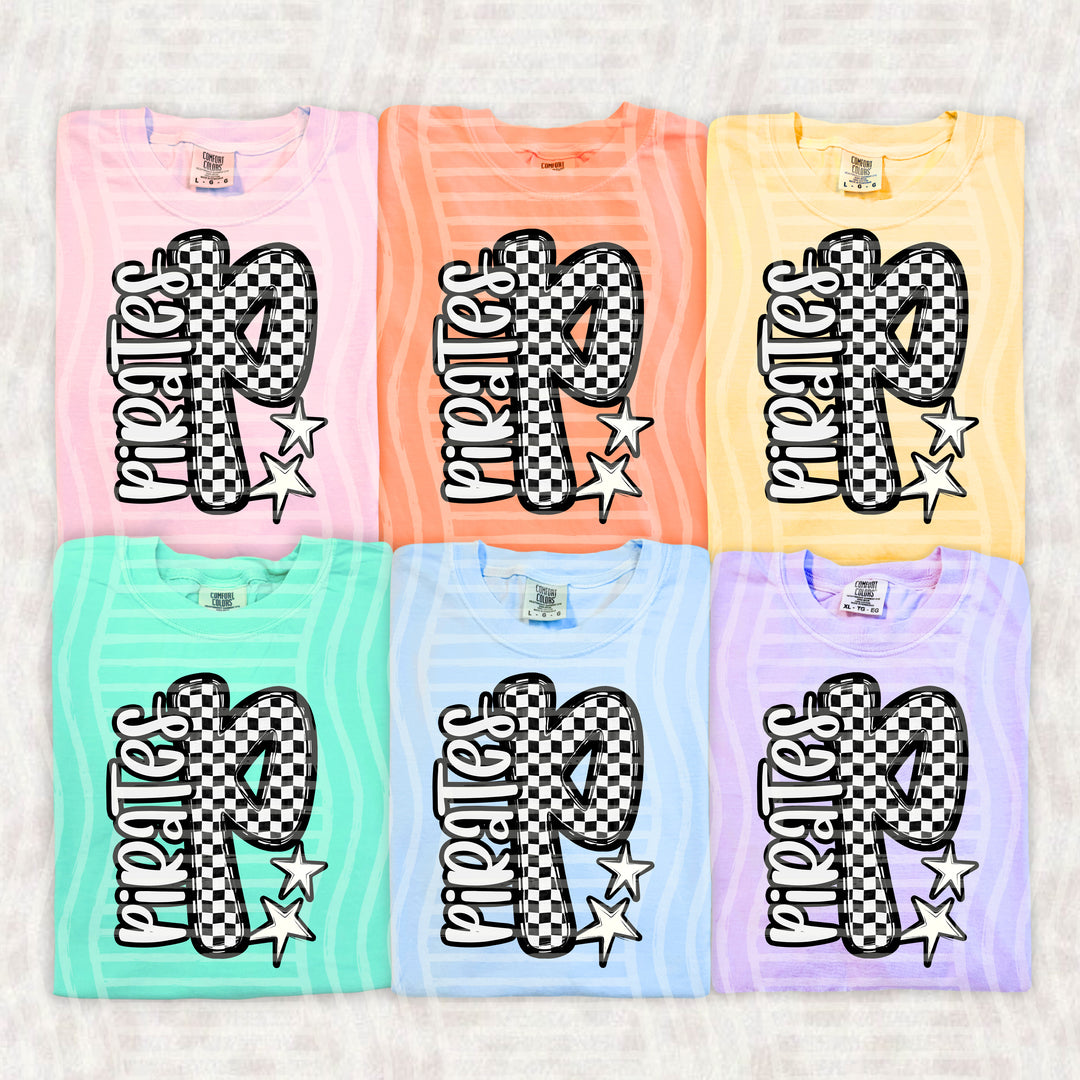 Checker Crush Black And White Mascots DTF Print