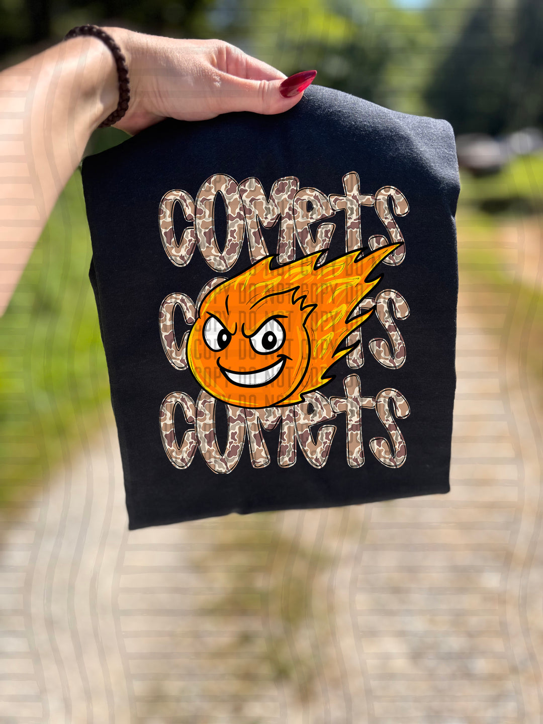 Camo Mascot Heads DTF Print