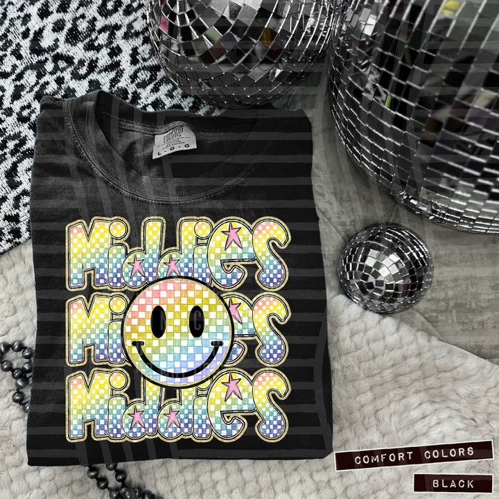 Rainbow Smiley Triple Stack DTF Print