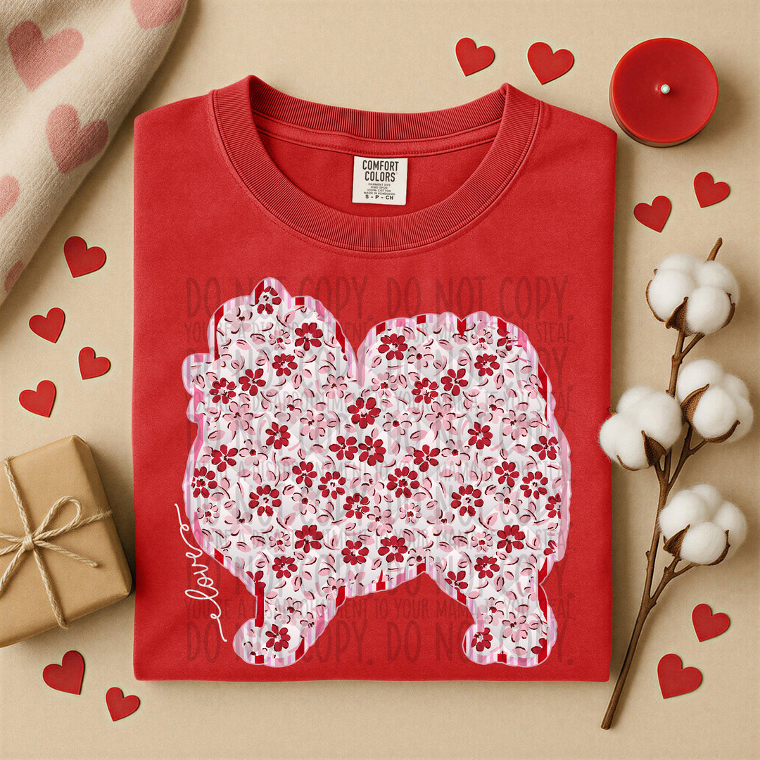 Valentine Dogs DTF Print