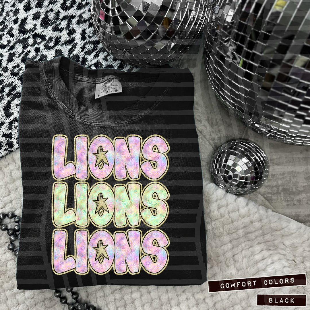 Iridescent Leopard DTF Print